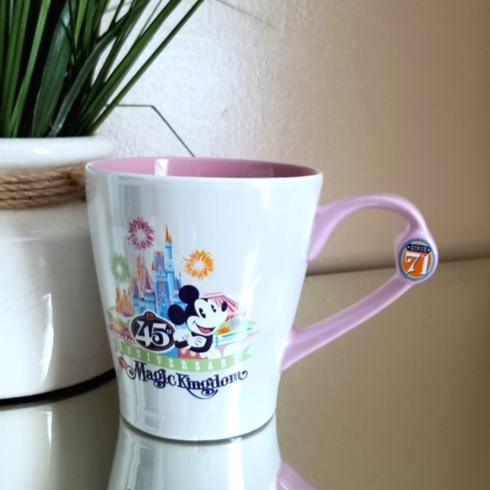 ❗Disney 45th Anniversary Large Pink Metallic Mug❗